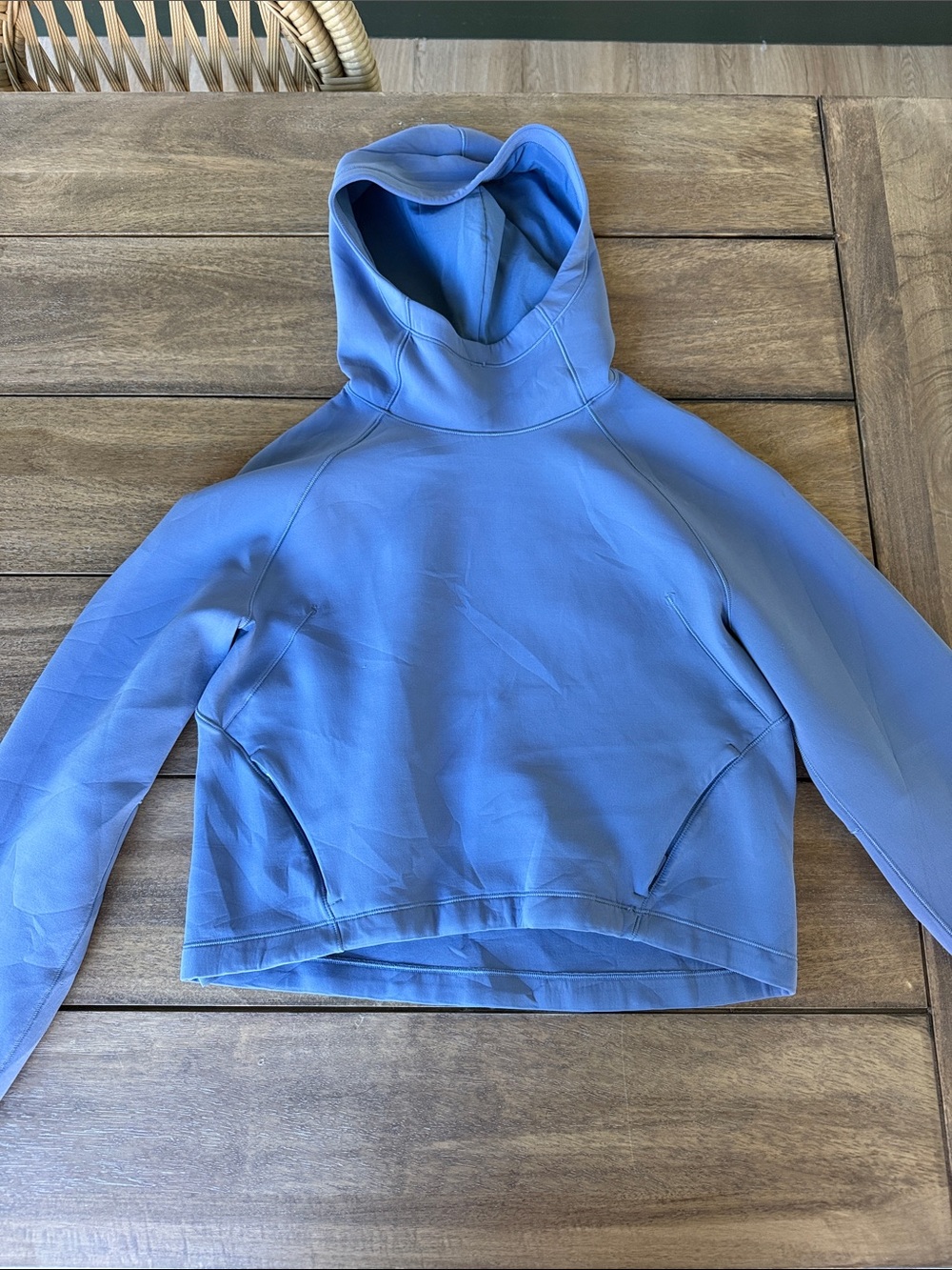 lululemon athletica Periwinkle Blue Cropped Hoodie